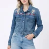 Monica dutton blue denim jacket