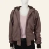Monica dutton yellowstone hooded brown jacket