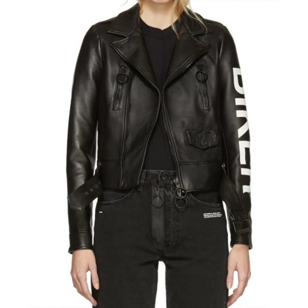 News daily pop biker jacket