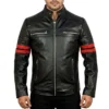 Nic caruccio leather black jacket
