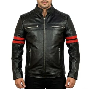 Nic caruccio leather black jacket