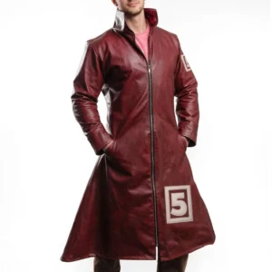 One piece mr 5 maroon coat