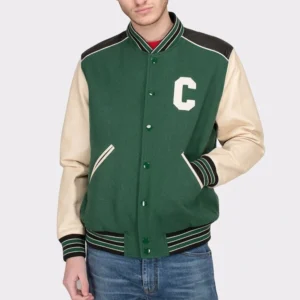Park jimin full snap letterman jacket