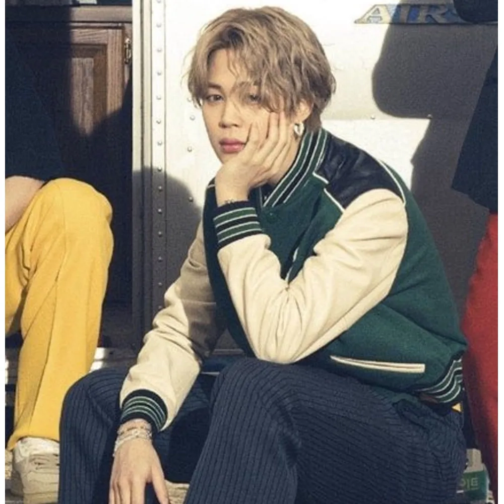 Park jimin green jacket