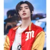 Park sunghoon red jacket
