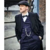Paul anderson peaky blinders black wool trench coat