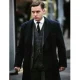 Peaky blinders finn cole black wool coat