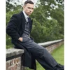 Peaky blinders finn cole black wool long coat
