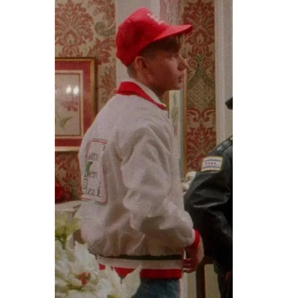 Pizza boy white satin jacket