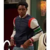 Ravens home issac ryan brown polyester bomber jacket