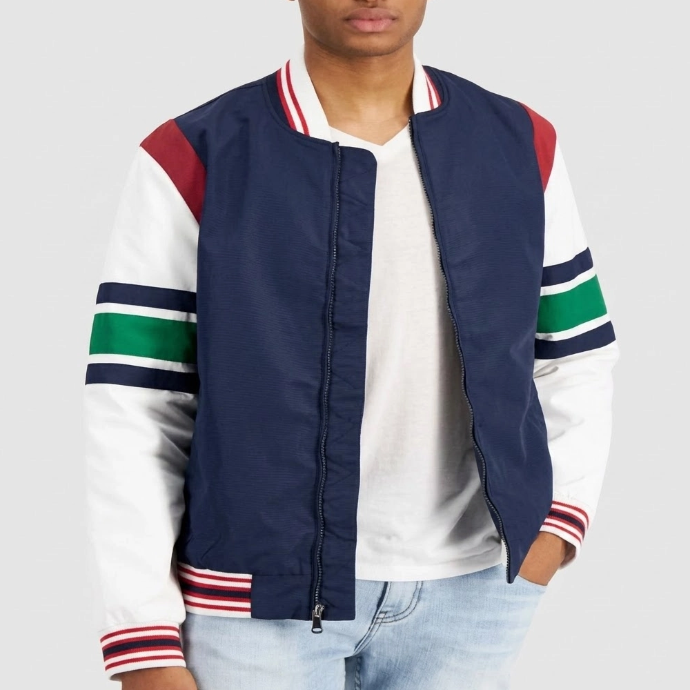 Ravens home issac ryan polyester bomber jacket