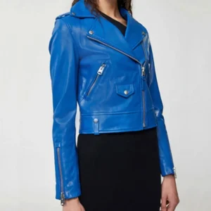 Riverdale royal blue leather jacket