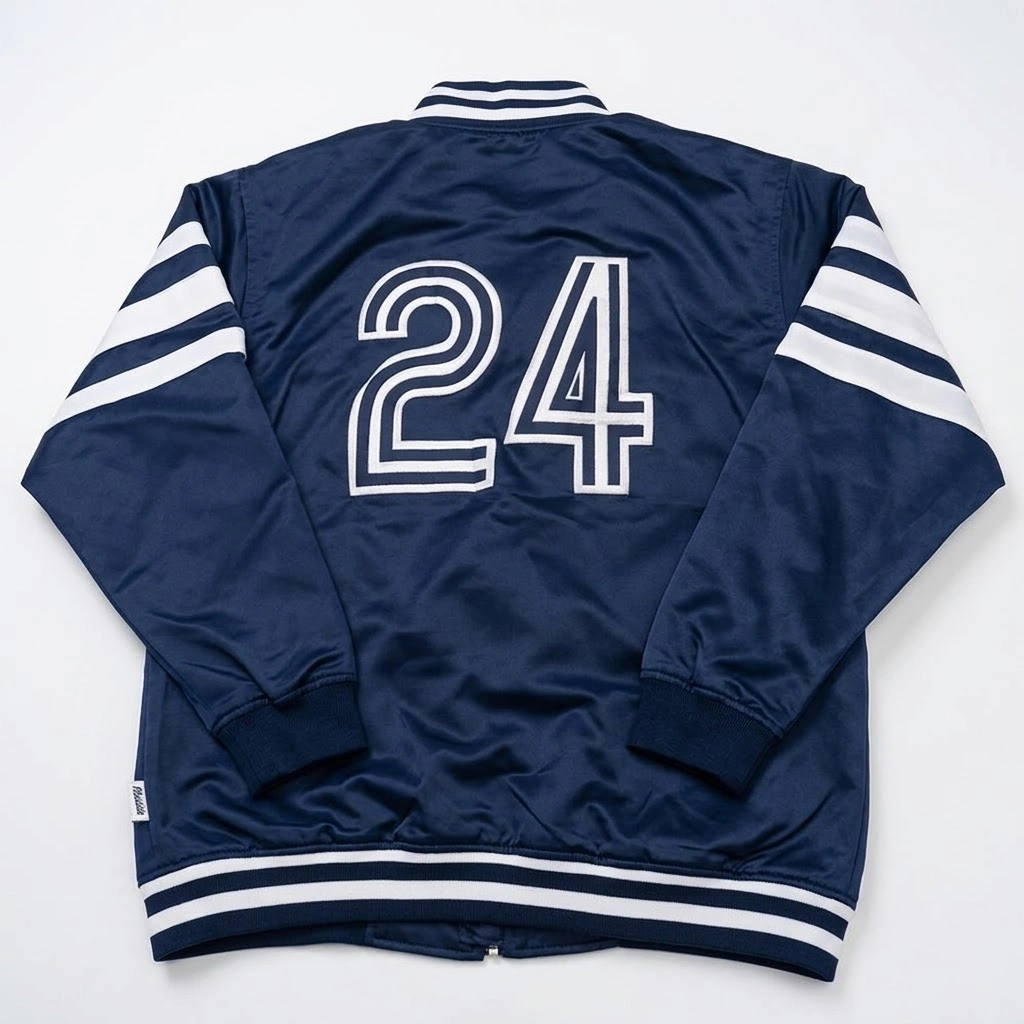 Ruckers 24 navy satin jacket