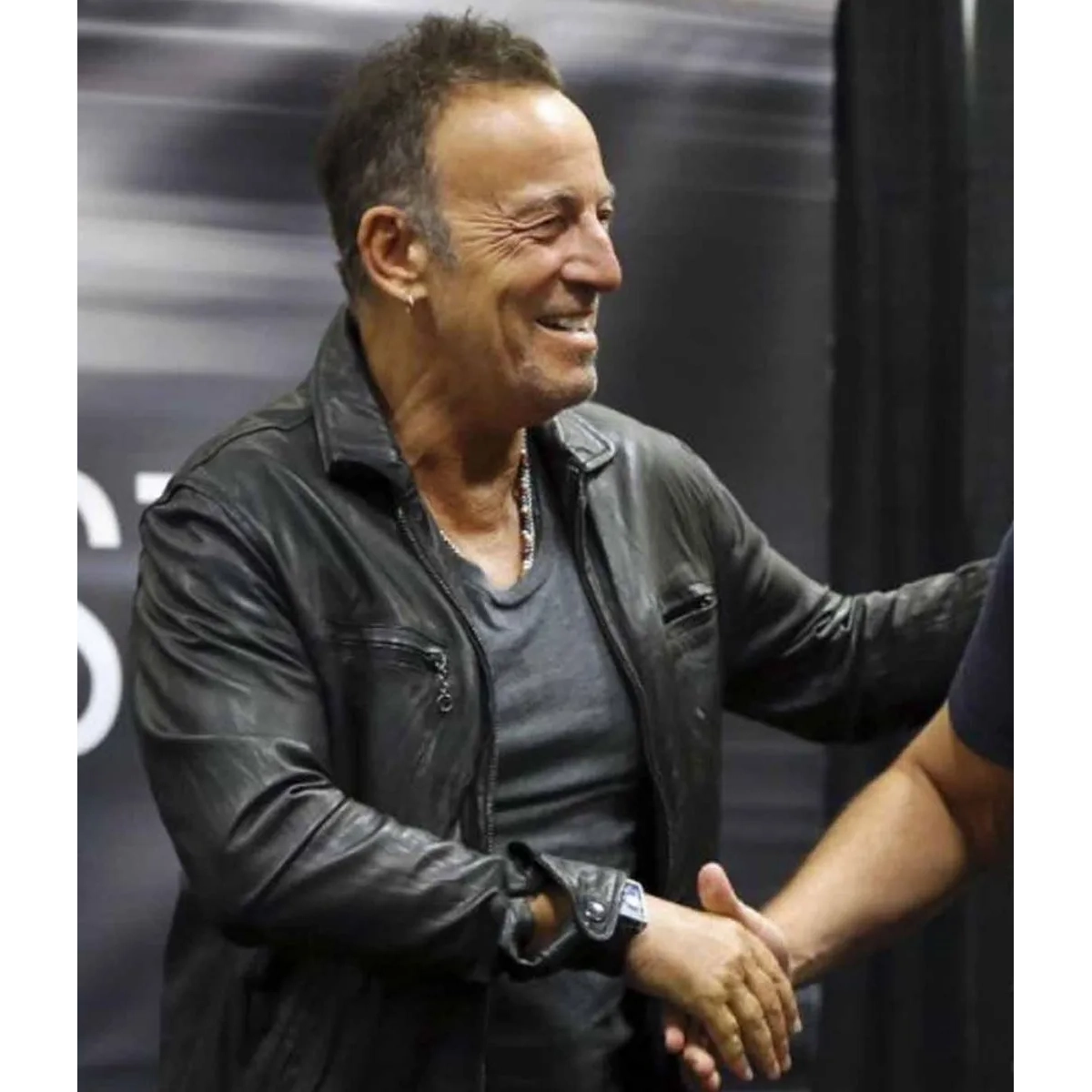 Springsteen black leather jacket