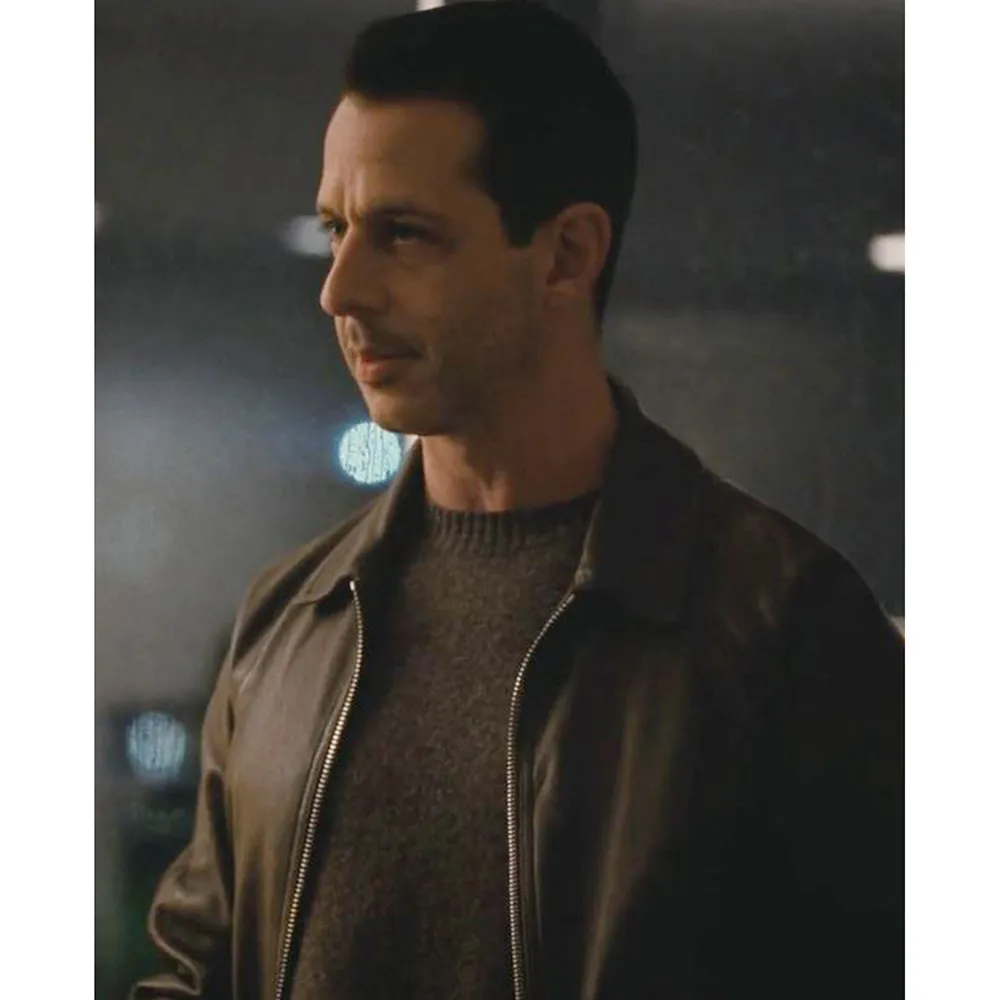 Succession s04 jeremy strong leather jacket