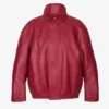 Taylor swift red leather jacket