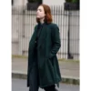 The capture s03 holliday grainger green wool coat