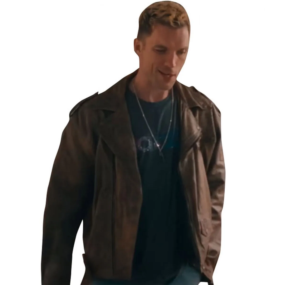 Tom bacon brown leather jacket