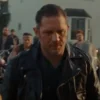 Tom hardy bikeriders black leather jacket