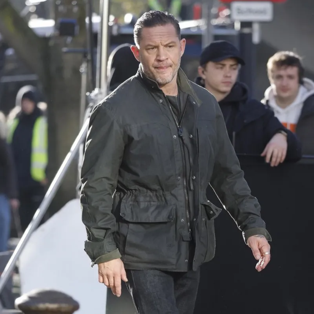 Tom hardy black cotton jacket