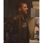 Tom Hardy Venom 2 Cafe Racer Brown Leather Jacket