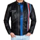 Tom hardy venom 2 cafe racer black leather jacket