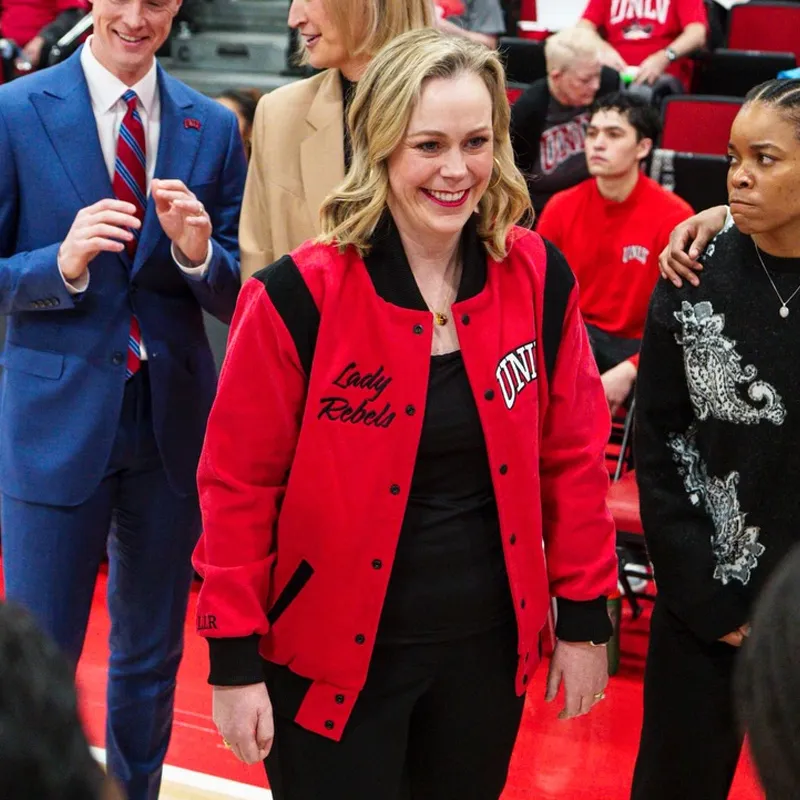 Unlv runnin rebels red wool jacket