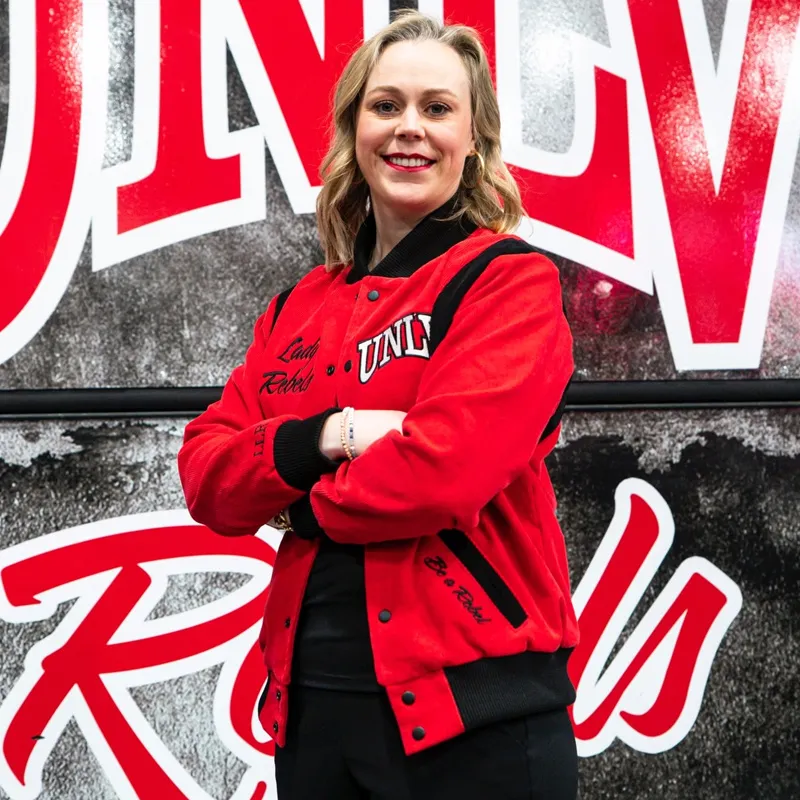 Unlv runnin rebels teddy varsity wool jacket