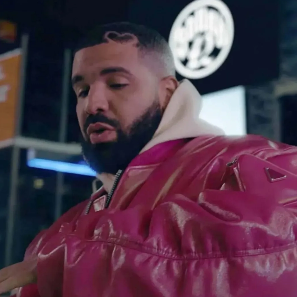 Whats next pink leather bomber jacket