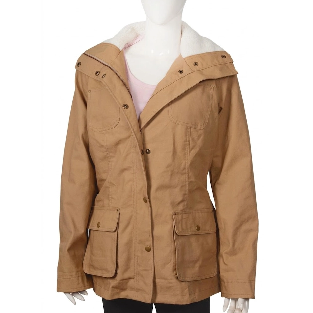 Yellowstone monica dutton s02 tan cotton jacket