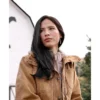 Yellowstone monica dutton tan cotton jacket