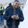 Aaron pierre black polyester jacket