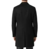 Aaron pierre black wool coat