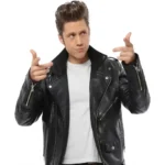 Grease Live Aaron Tveit Black Lather Jacket