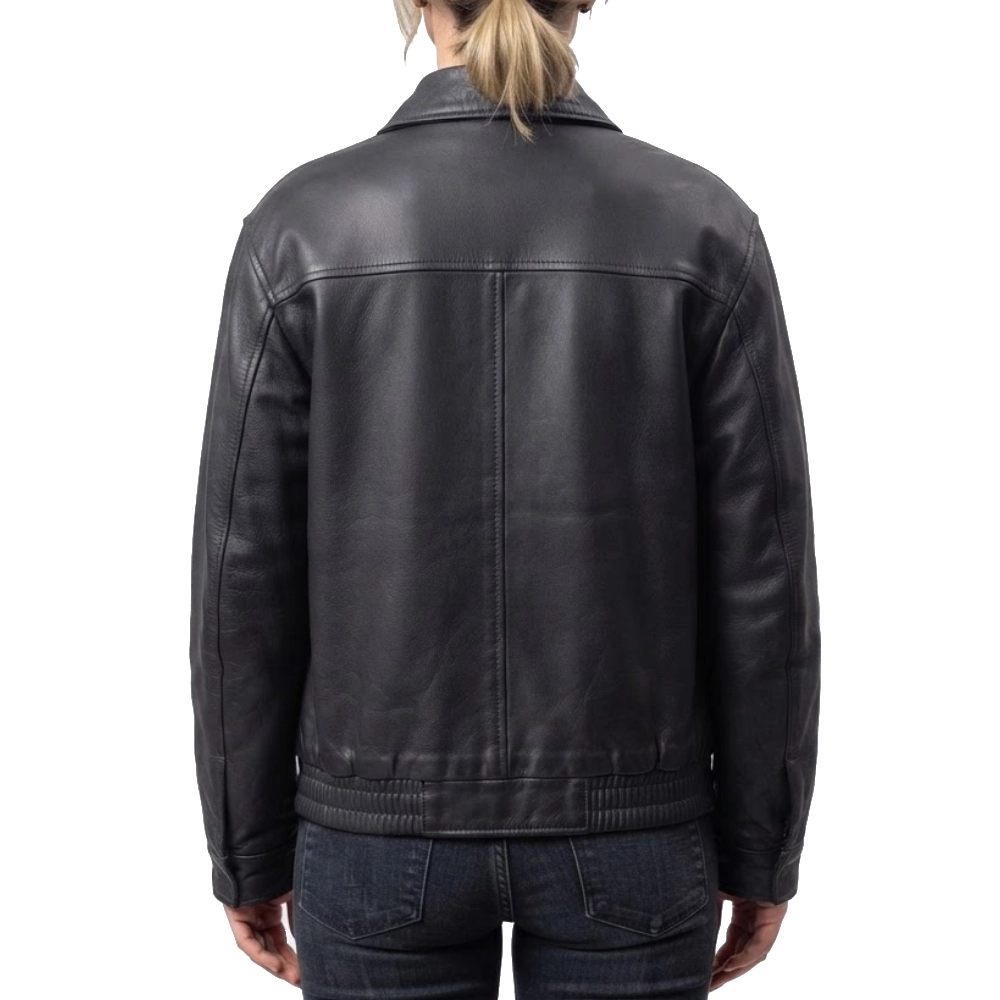 Adults s01 black leather jacket