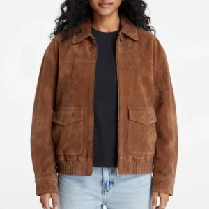 Adults s01 brown suede jacket