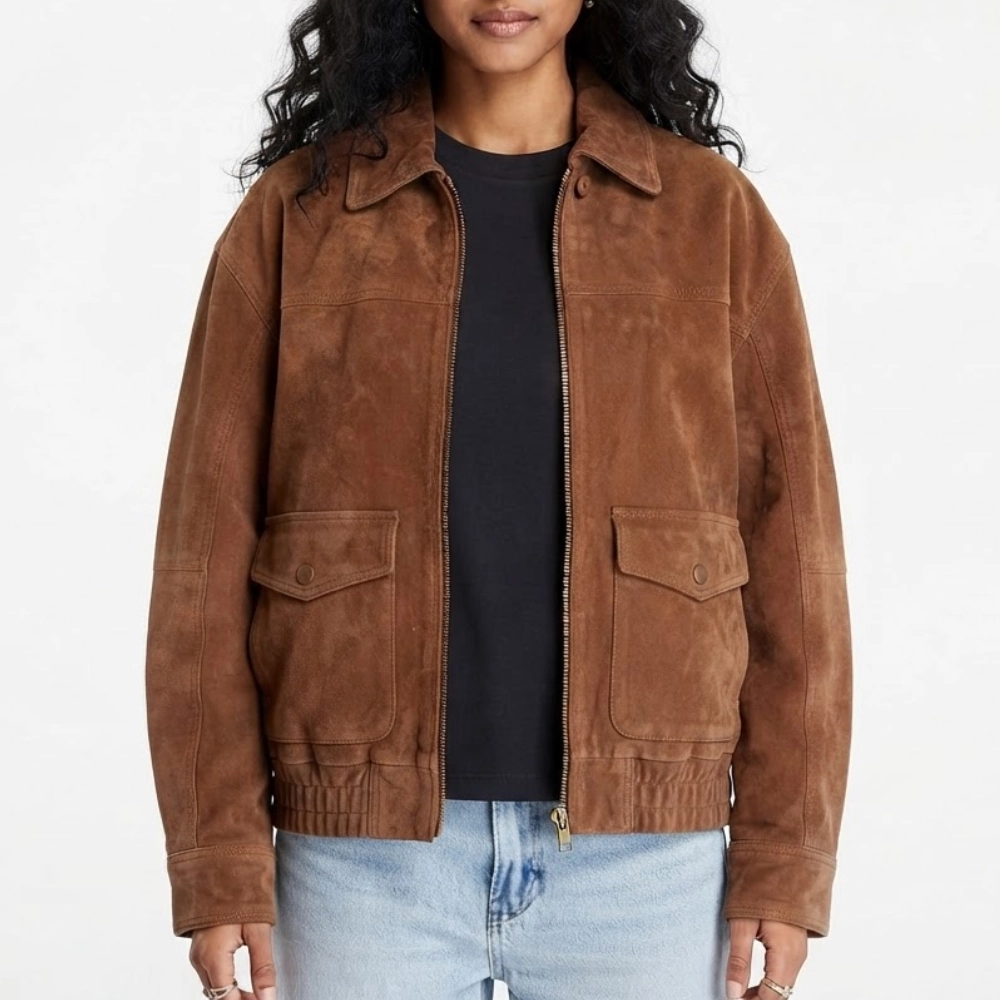 Adults s01 brown suede jacket
