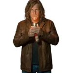 Motor City Alan Ritchson Brown Leather Jacket