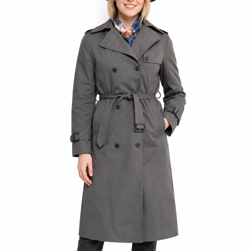 Allison chandler gray trench coat