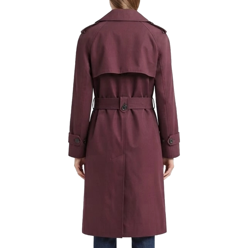 Anna pigeon burgundy coat