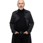 Ted Lasso Season 3 Anthony Head Black Cotton Coat