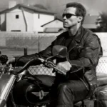 Terminator 2 Arnold Schwarzenegger Black Leather Jacket