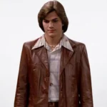 That 70s Show Ashton Kutcher Brown Leather Jacket