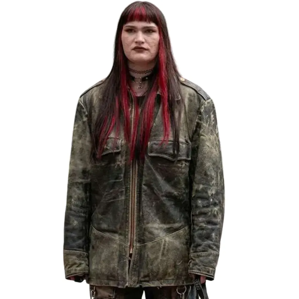 Auguste black leather jacket