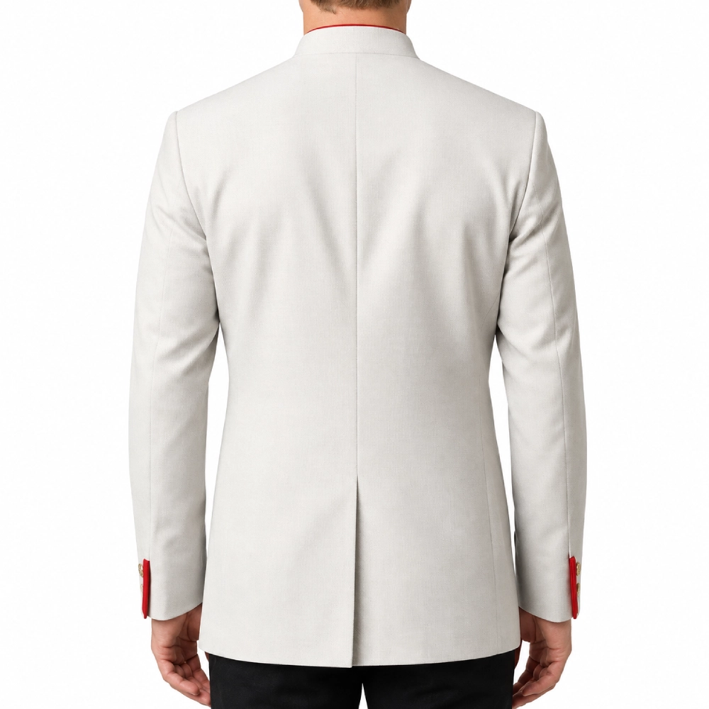 Barry keoghan white cotton jacket