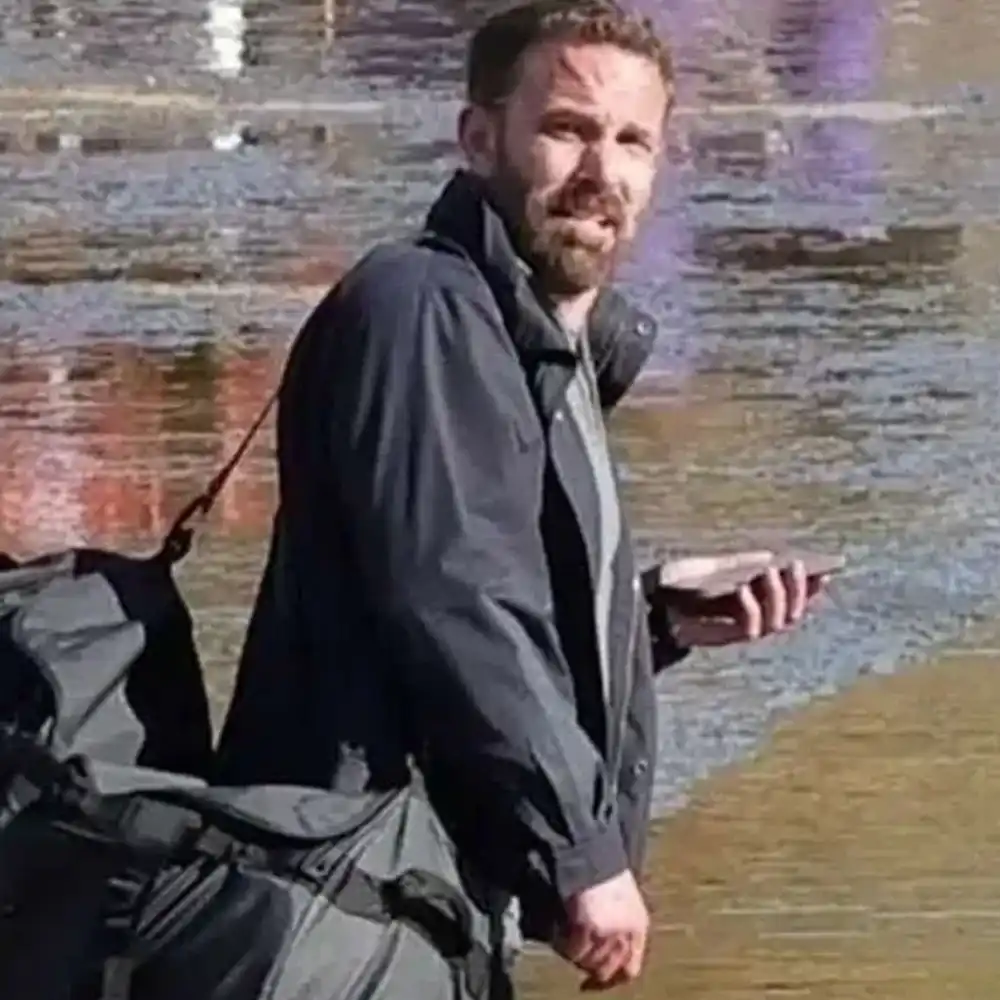 Ben affleck navy cotton jacket
