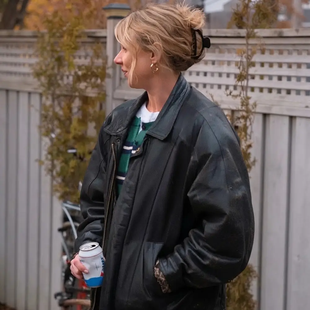 Billie black leather jacket