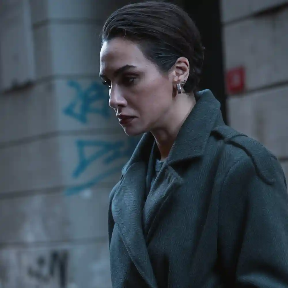 Birce akalay gray wool coat