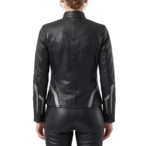 Black panther shuri leather jacket