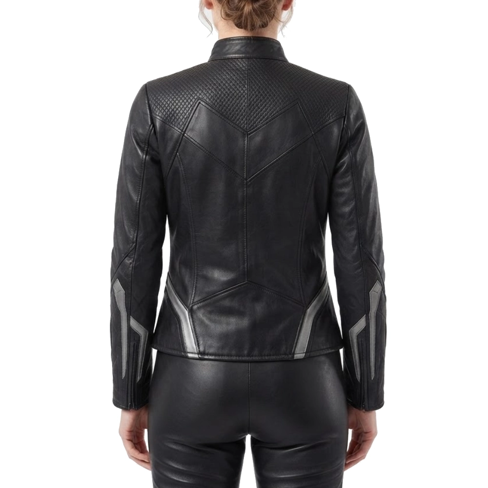 Black panther shuri leather jacket
